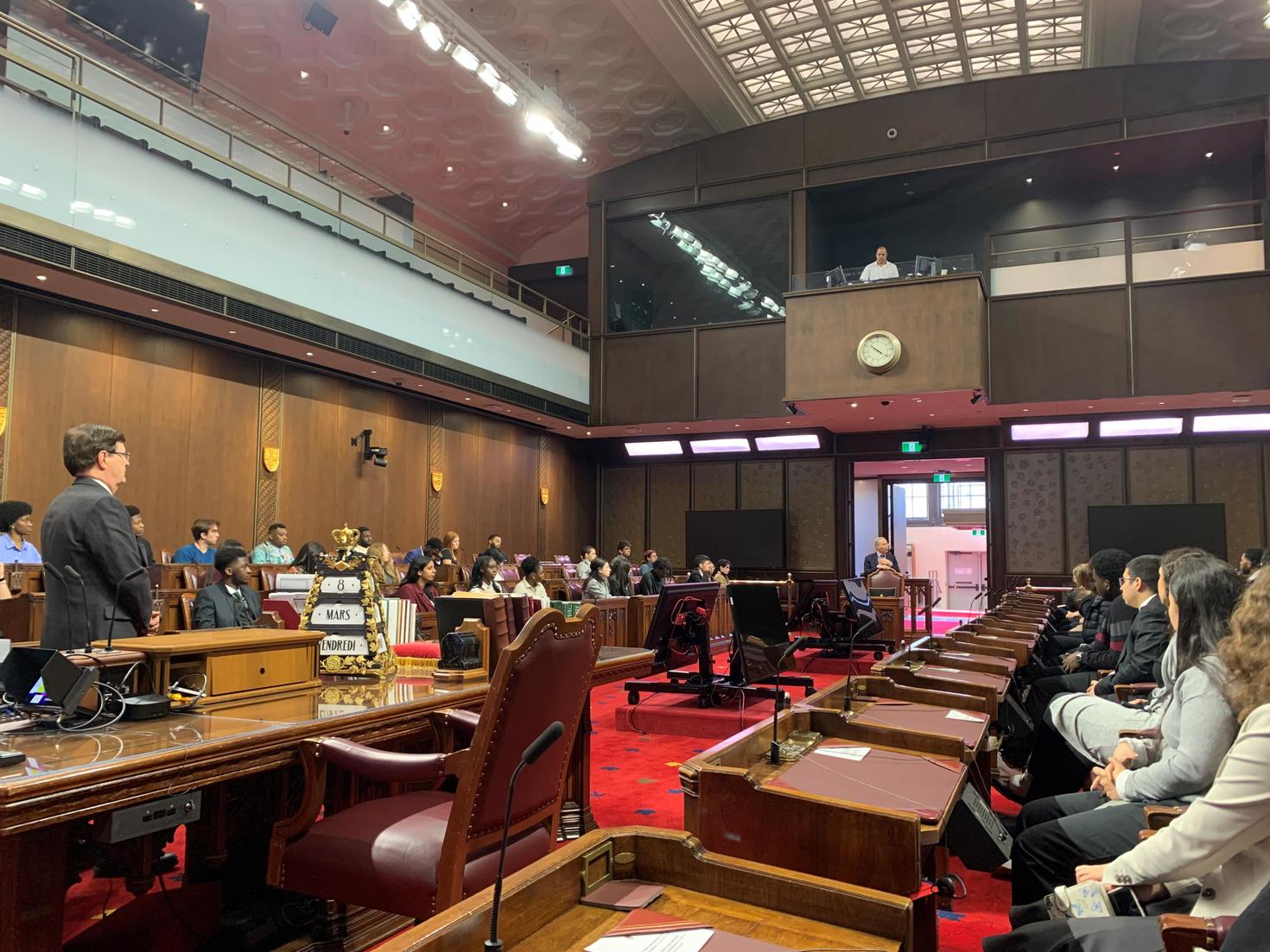 Audience in the Senate Chamber of Canada