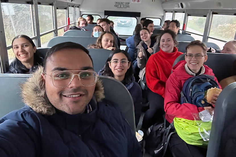 People on a bus