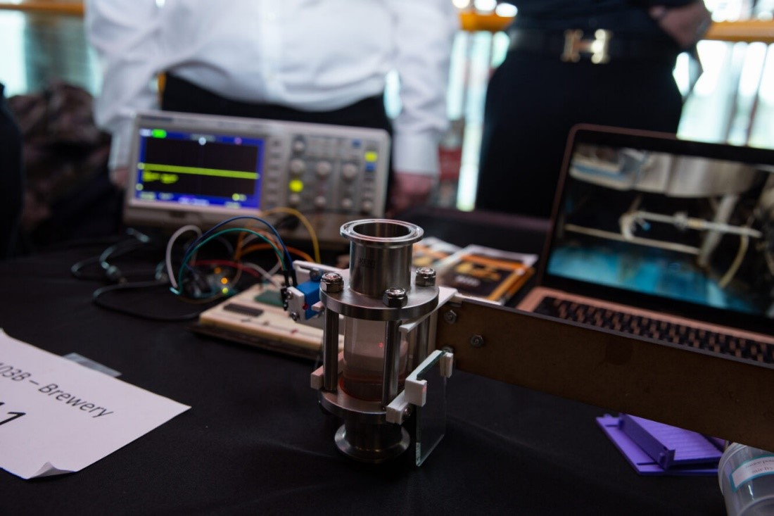 Early-stage prototype of a brewery instrumentation product 