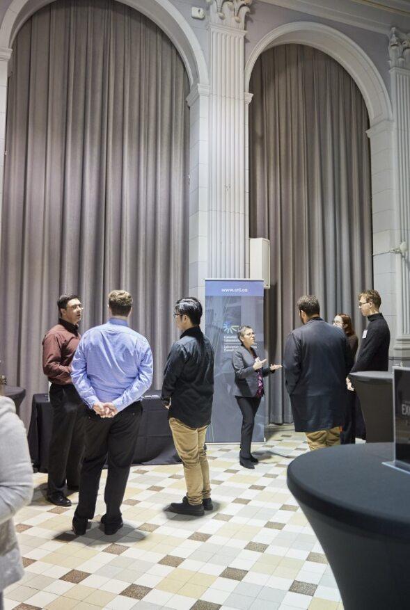 Canadian Nuclear Laboratories representatives meeting with Faculty of Engineering students and members at the Ceremony of Excellence.