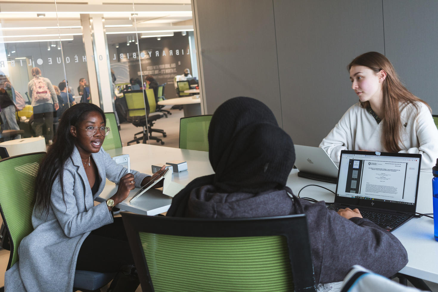 Students studying at CRX