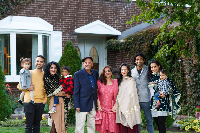 Three generations of the Saeed family