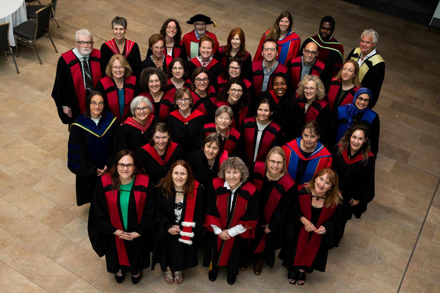 Quelques membres du corps professoral de la Faculté des sciences de la santé