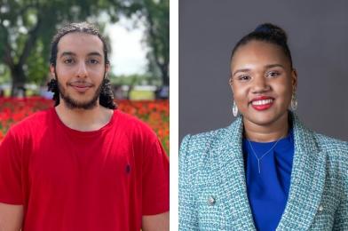 Mohamed Aboudlal et Sapphira Thomspon-Bled