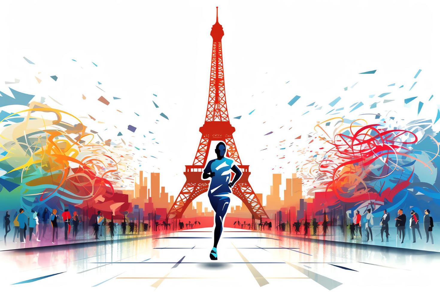 Olympic games Paris 2024 illustration