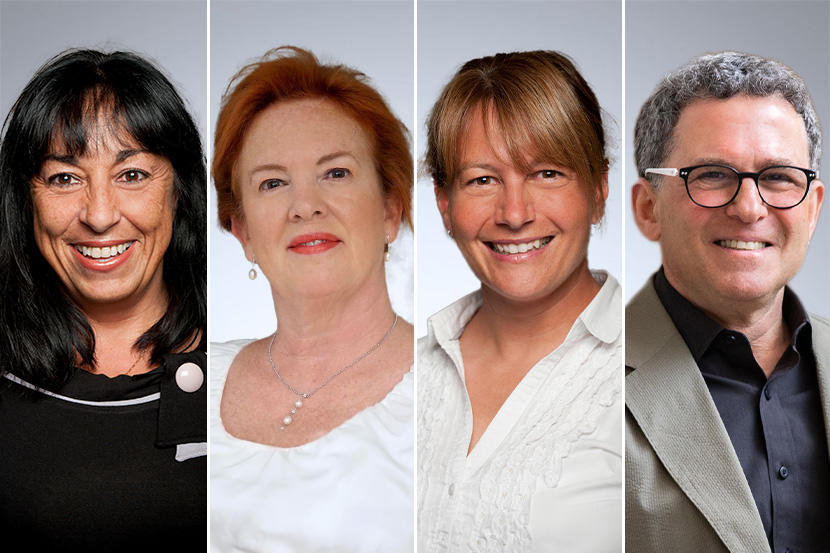 Carole Fleuret, Carole Sénéchal, Tracy Vaillancourt, and Joel Westheimer