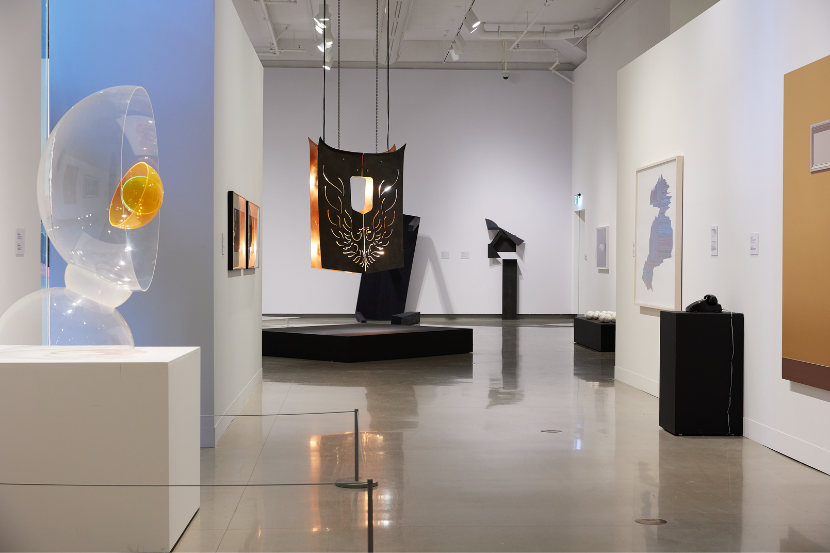 View of the exhibition Art School Confidential, presented at the Ottawa Art Gallery until September 22. 