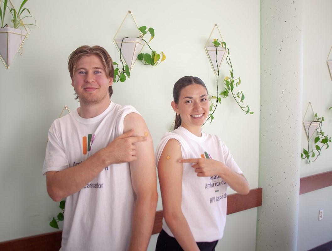 Students with bandaids 