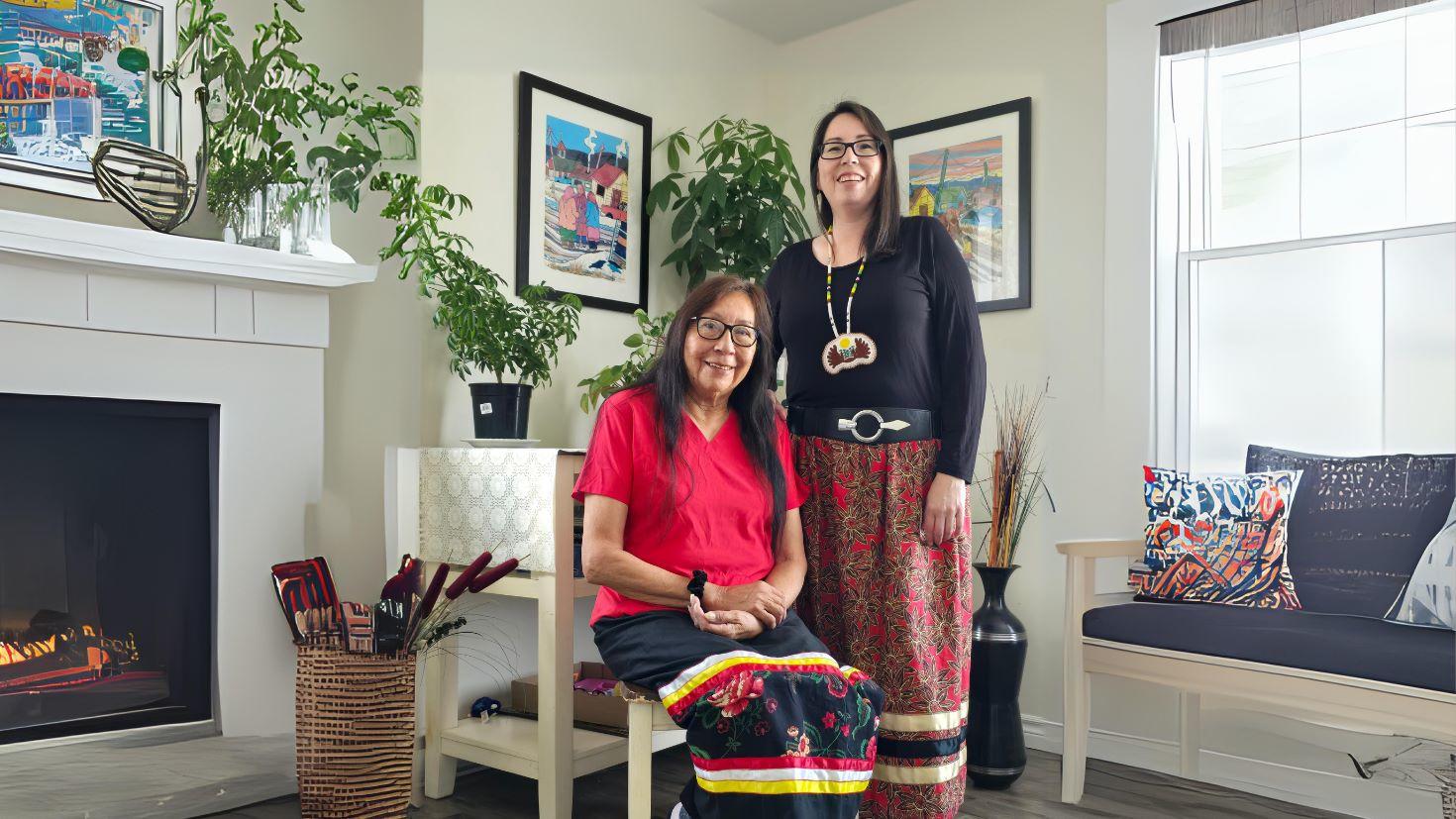 Angela and her mother Theresa