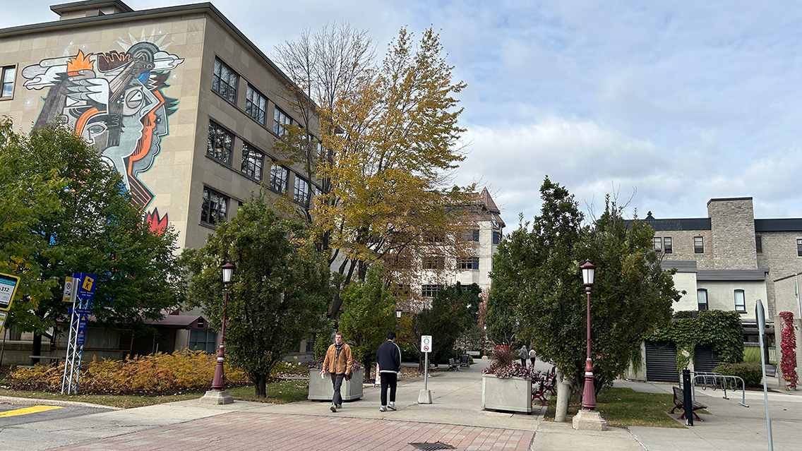 Murale sur le Pavillon Simard
