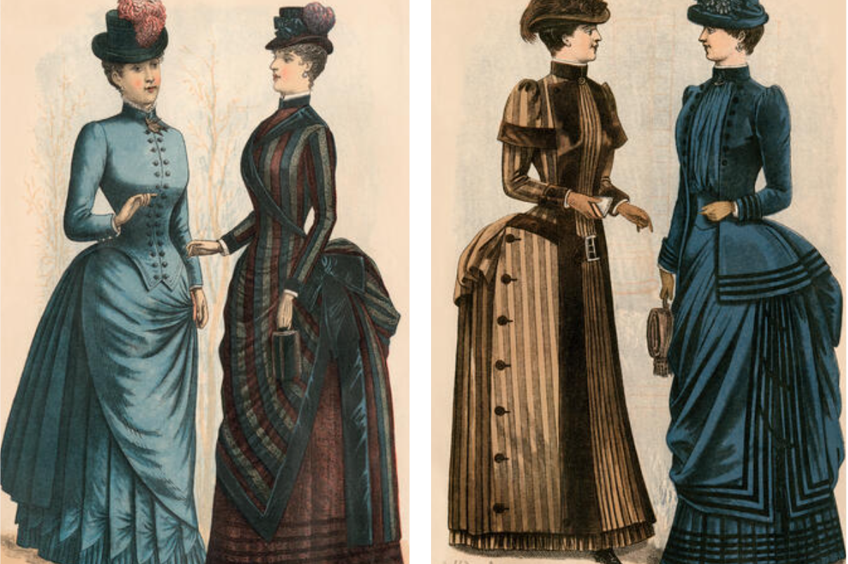 1880s New York fashion advertisement.