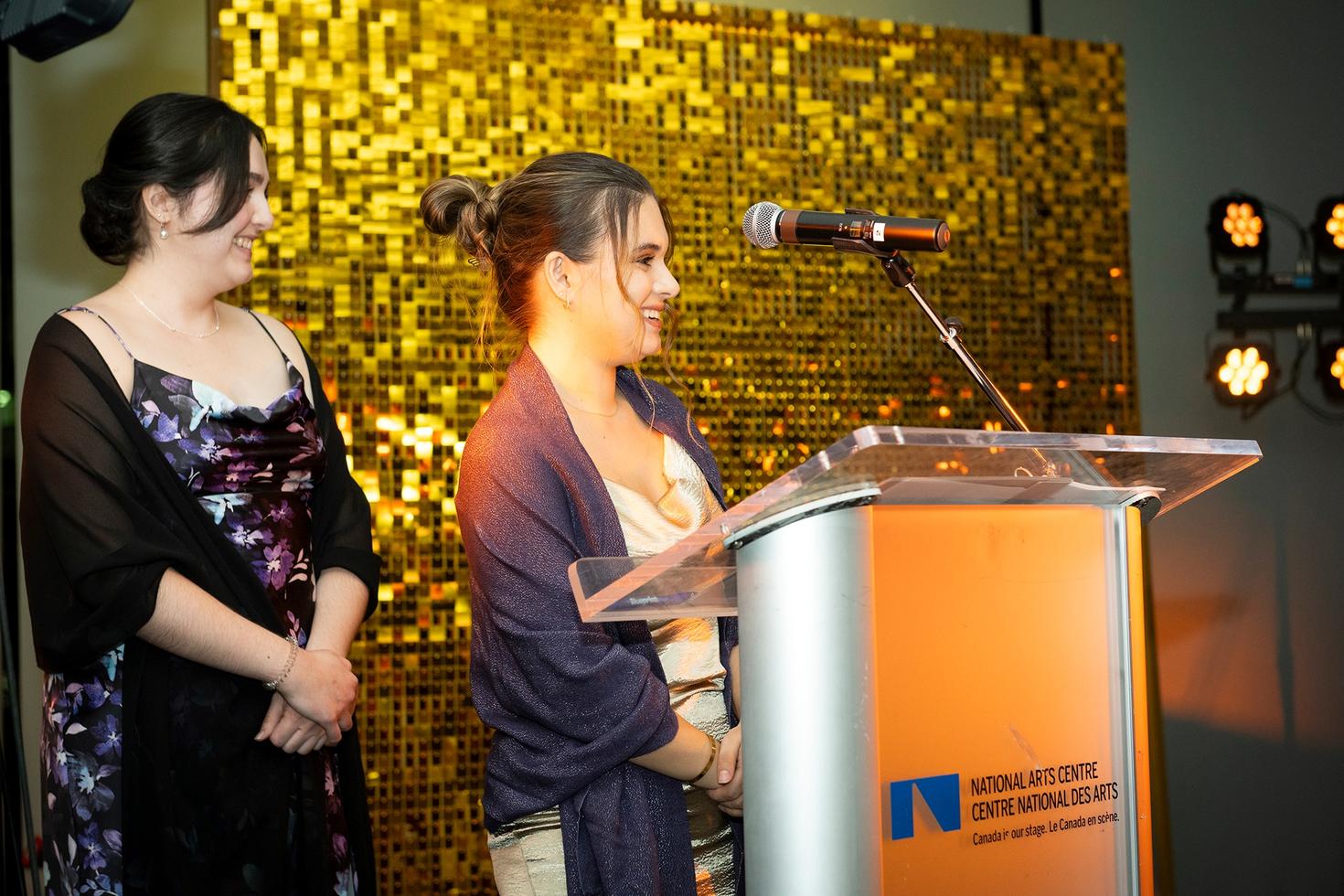 Julia O'Gallagher and Elizabeth Philippe, co-presidents of the Pharmacy Students' Association