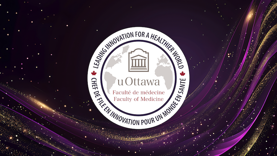 Un graphique avec le logo de la Faculté de médecine de l'Université d'Ottawa