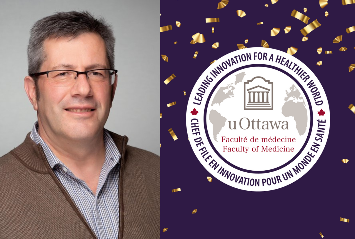 Dr. Hébert and faculty logo