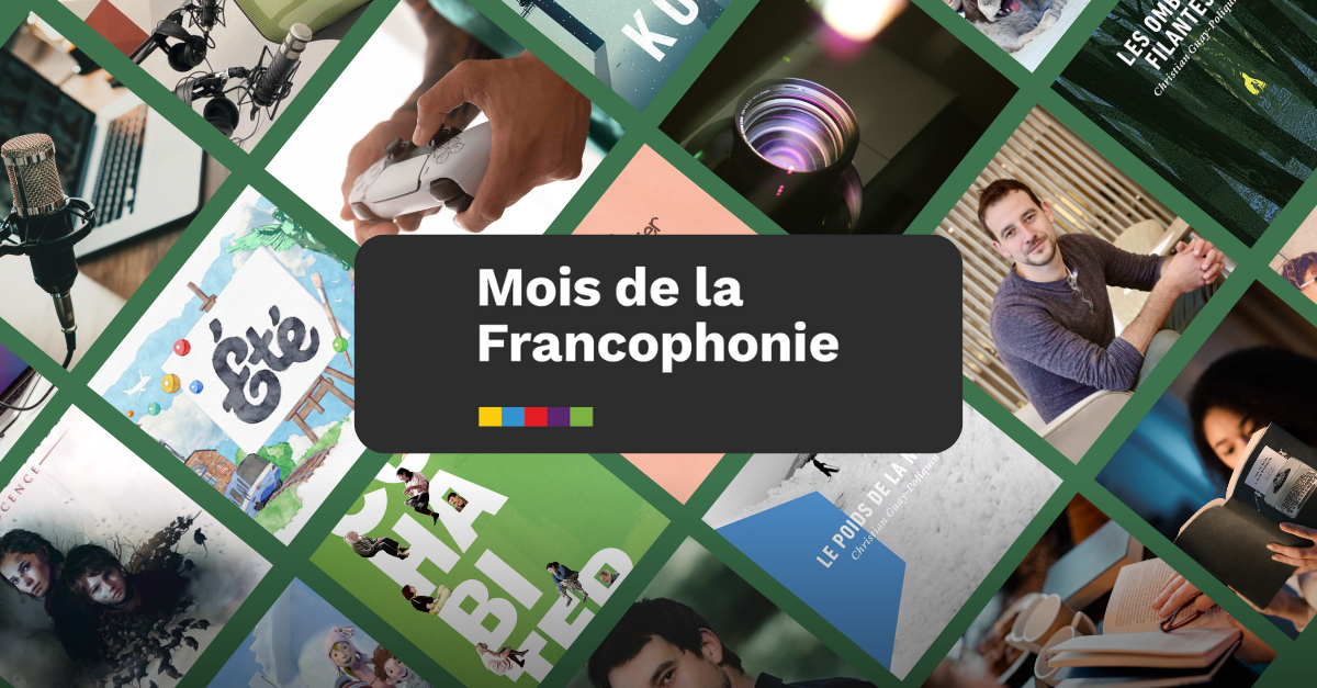 Collage of photos for Mois de la Francophonie