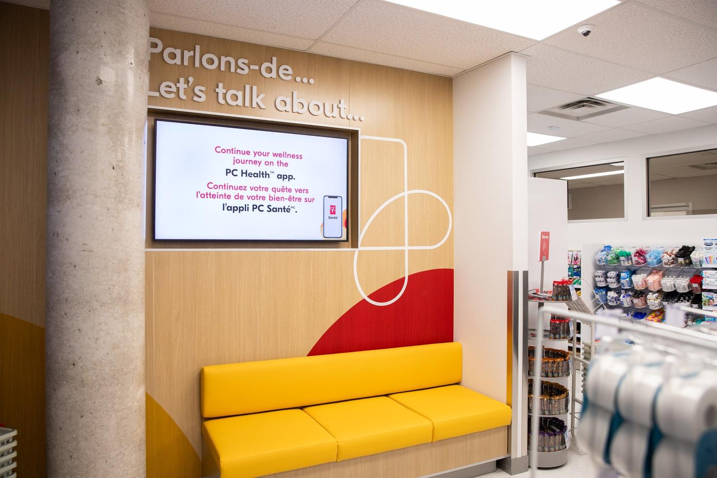 From inside the pharmacy