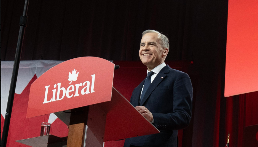 Mark Carney at Liberal leadership race