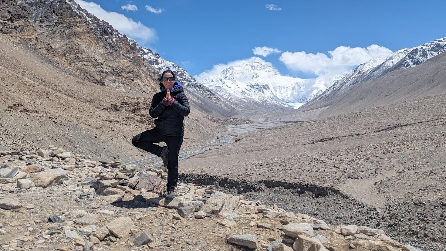 Myra Beaudoin Bertrand sur le mont Everest