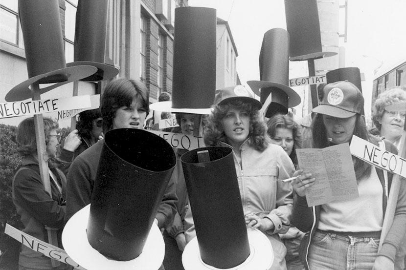 Piquetage contre Tel Air à Oshawa, Ontario 