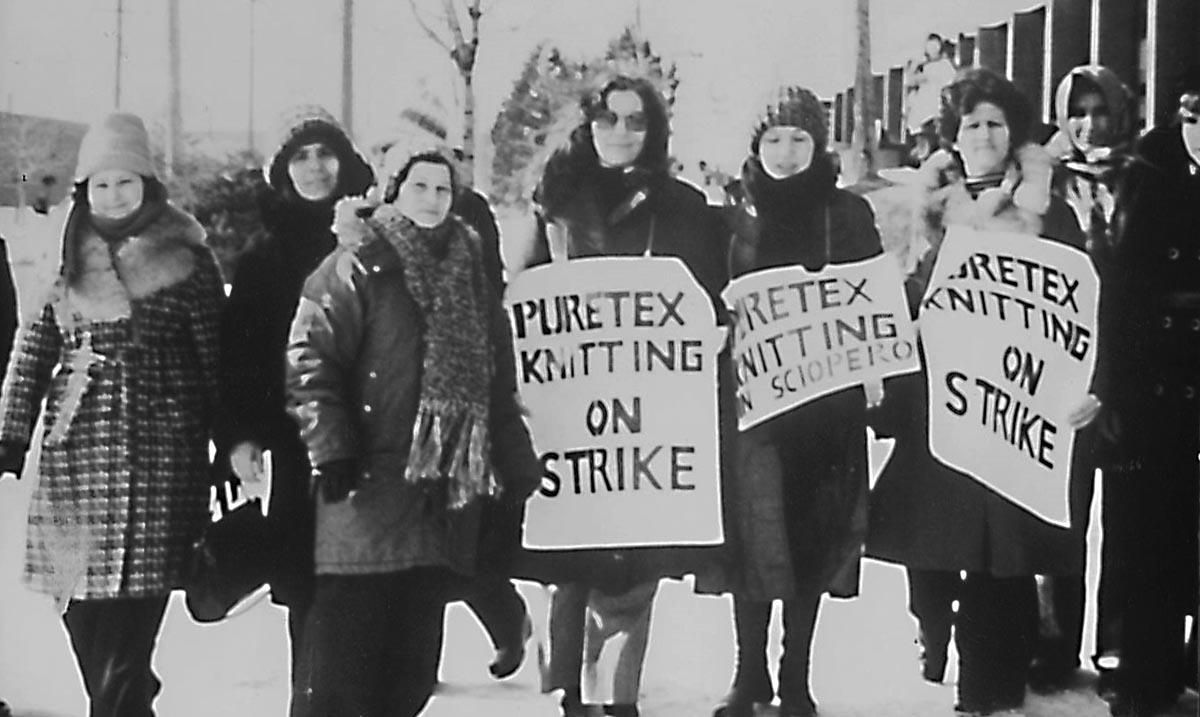 Canadian Textile and Chemical Union on Strike at Puretex Knitting Co