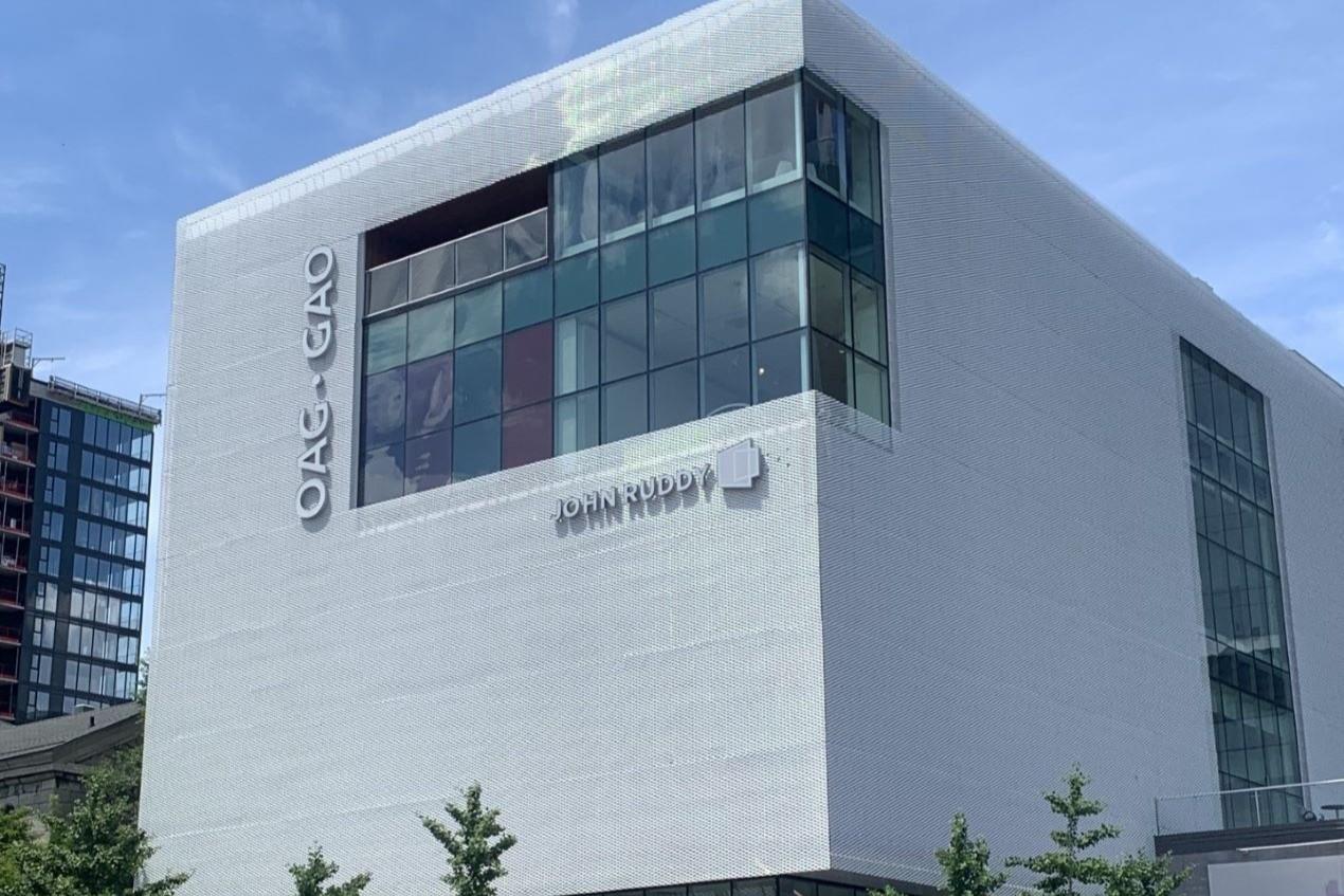 The cube-like facade of the Ottawa Art Gallery.