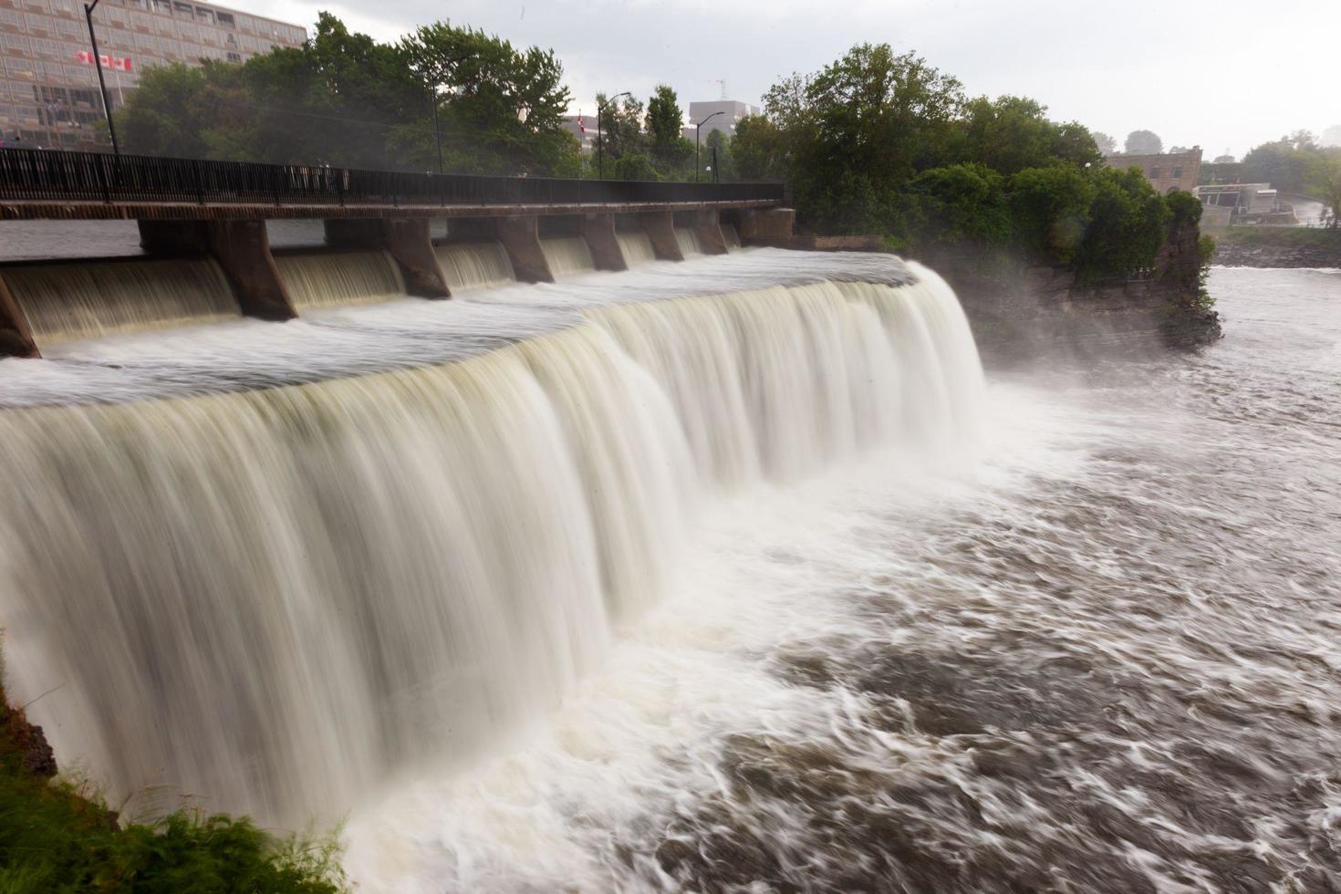 Waterfalls where the Rideau River flows into the Ottawa River.