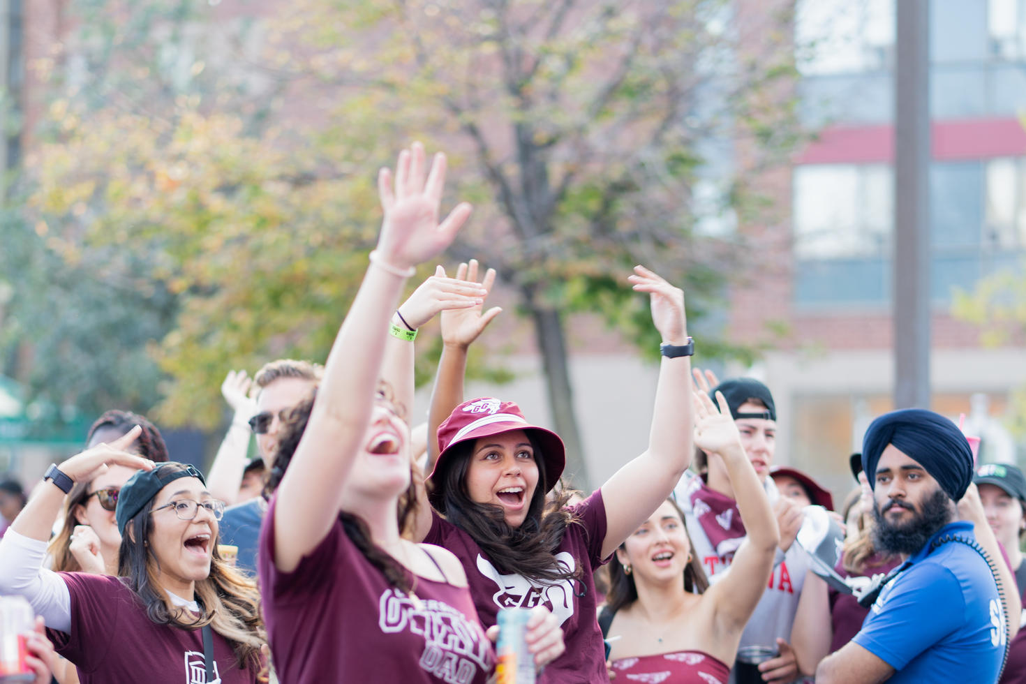 Students partying