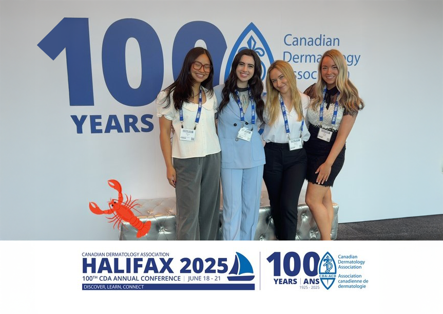 Aliyah King avec les responsables de UV&Me à travers le Canada, lors de la conférence annuelle de l'Association canadienne de dermatologie