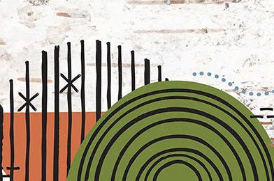 Cover of the “Indigenous Action Plan 2025–2030” with abstract designs in earthy tones on a textured background.