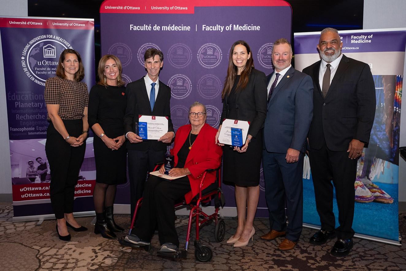 Dr. Dion, Dr. Garvey, and Dr. Phillips received their Alumni Awards of Distinction during the welcome reception.
