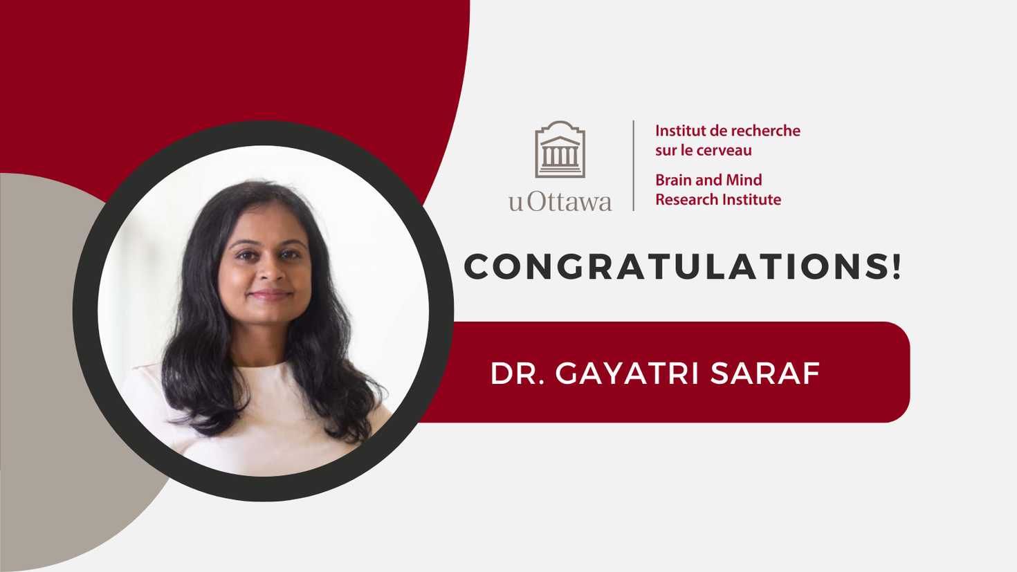 Gayatri Saraf "Congratulations"