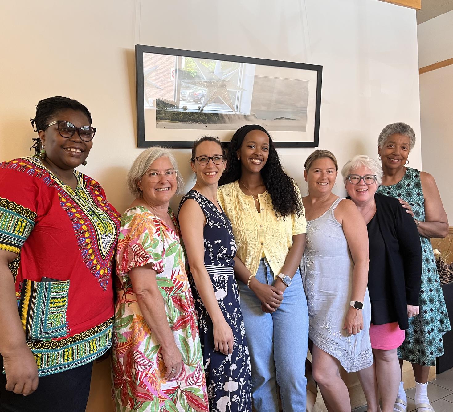 Picture of Semhal and her research group.