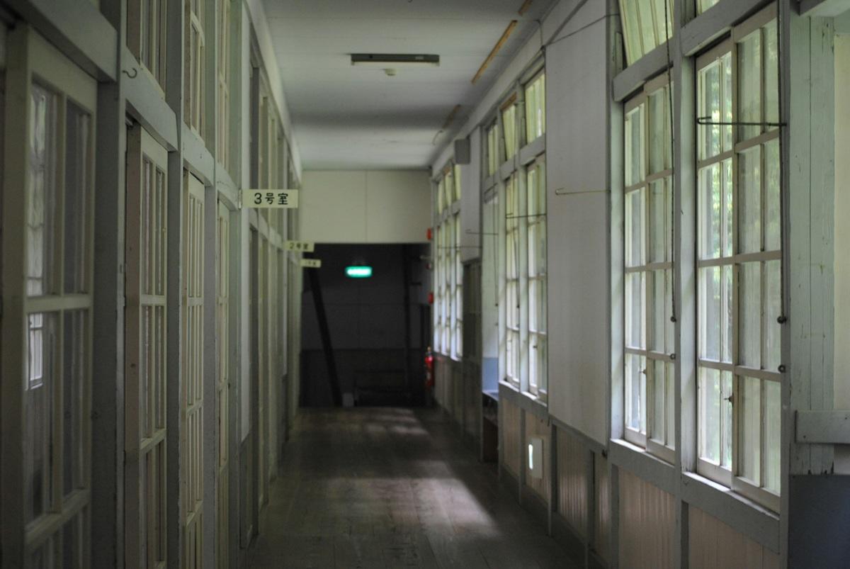 Hallway inside prison