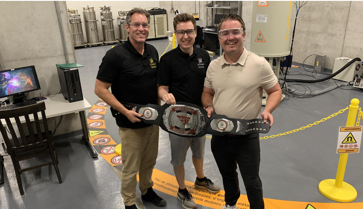 NMR Facility Management Team named Health and Safety Leader for September 2024