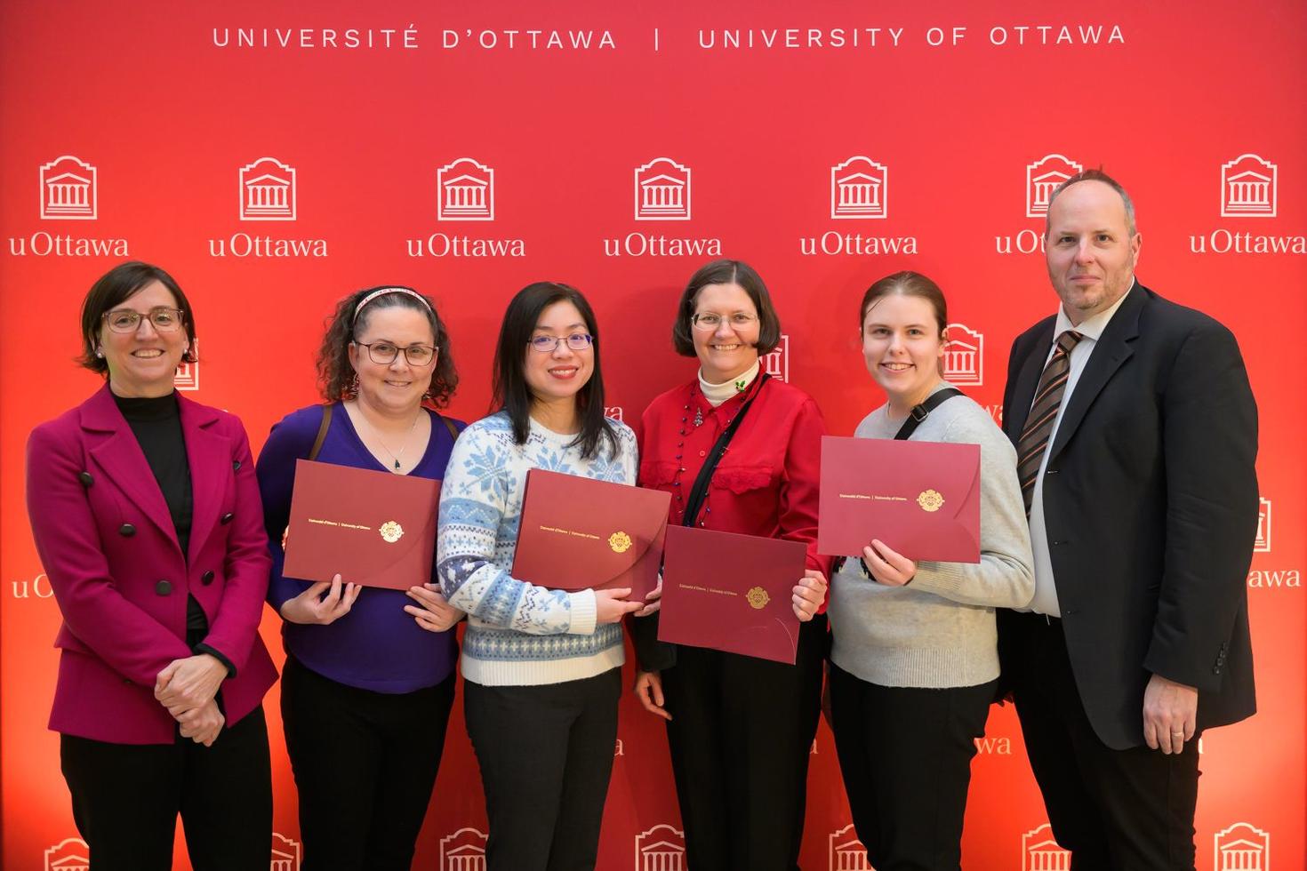 Left to right : Marie-Eve Sylvestre, Kathleen Gravel, Amy Chao, Janice Anderson, Jessica Coventry, Yves Pelletier
