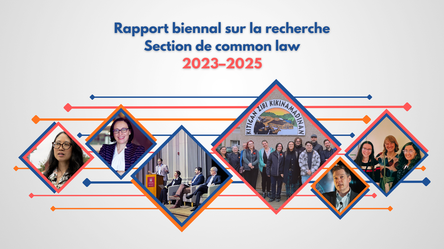 La couverture du rapport biennal sur la recherche de la Section de common law, 2023-2025