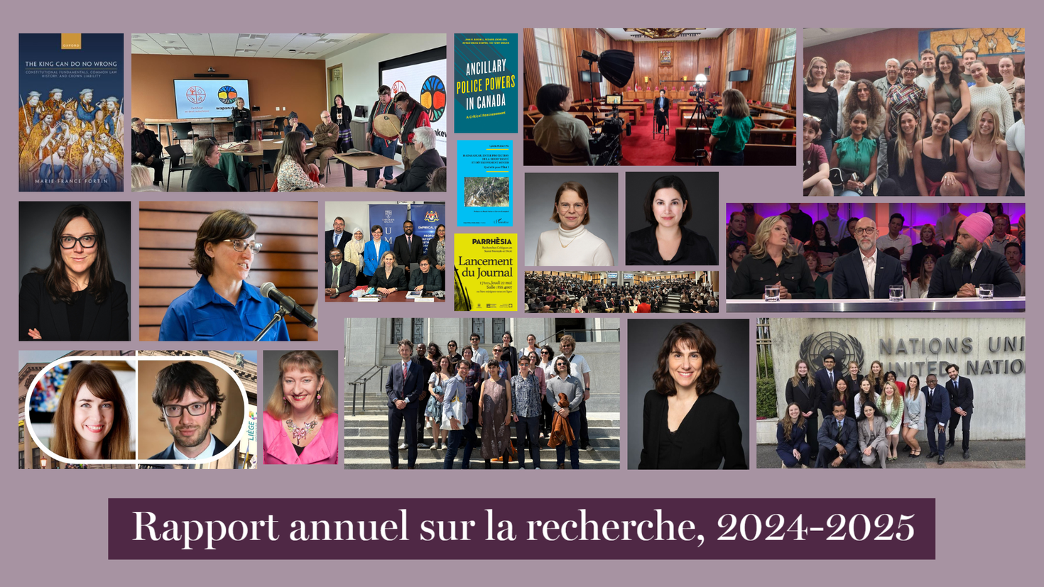 Rapport annuel sur la recherche, 2024-2025