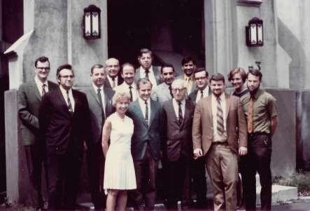 Groupe de professeurs de biologie en 1970