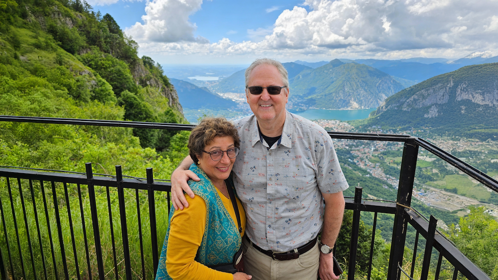 Dr. Sangita Jindal and her husband, Bruce, enjoying a few days on vacation