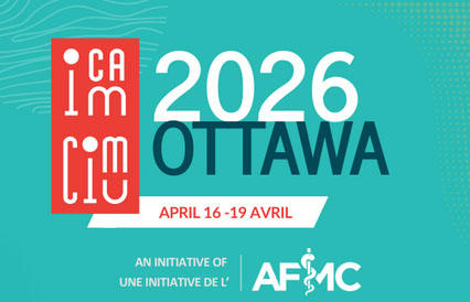 The logos of ICAM and AFMC and the words 2026 Ottawa