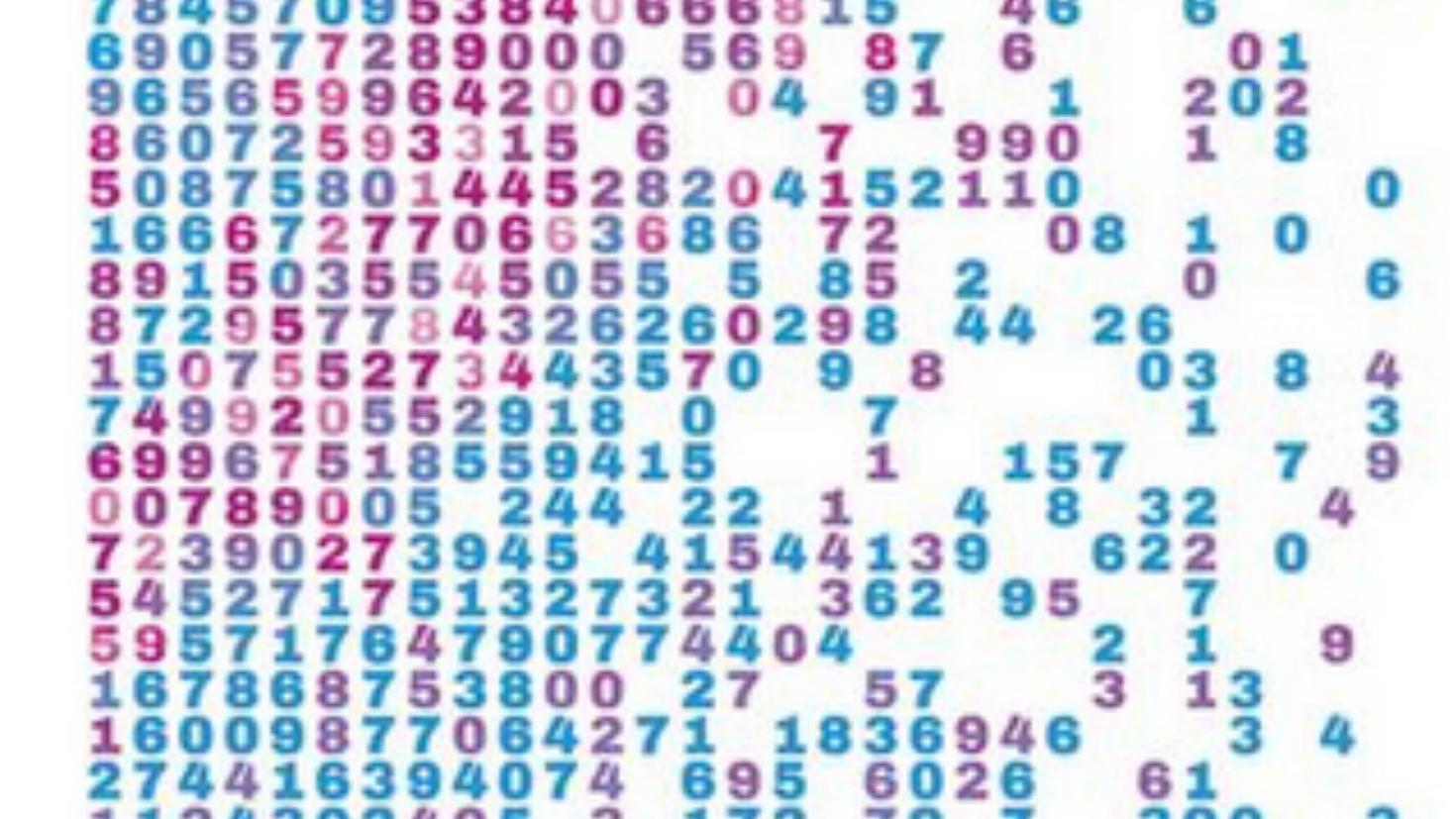 numbers on the screen 