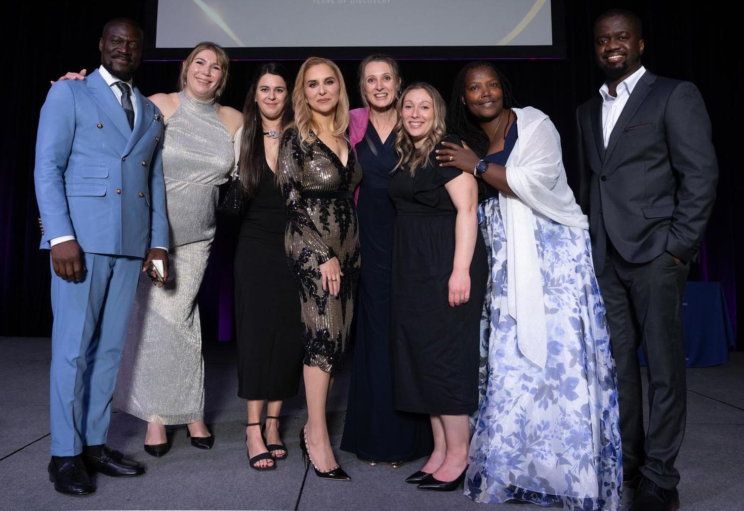 L'équipe des Affaires francophones en 2025 - Dr Salomon Fotsing, Virginie Albert, Noémie Thirot, Dre Kay-Anne Haykal, Agnès Collet, Alexandra Godin-Lurette, Vicky Nduwamungu et Dr Aly Julien. 