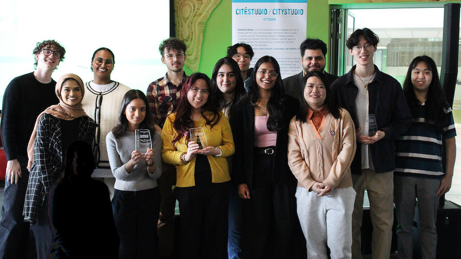 A group of students pose for HUBBUB 2025
