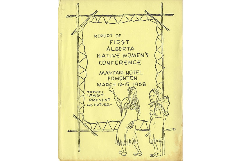 Cover, Report of the First Alberta Native Women’s Conference