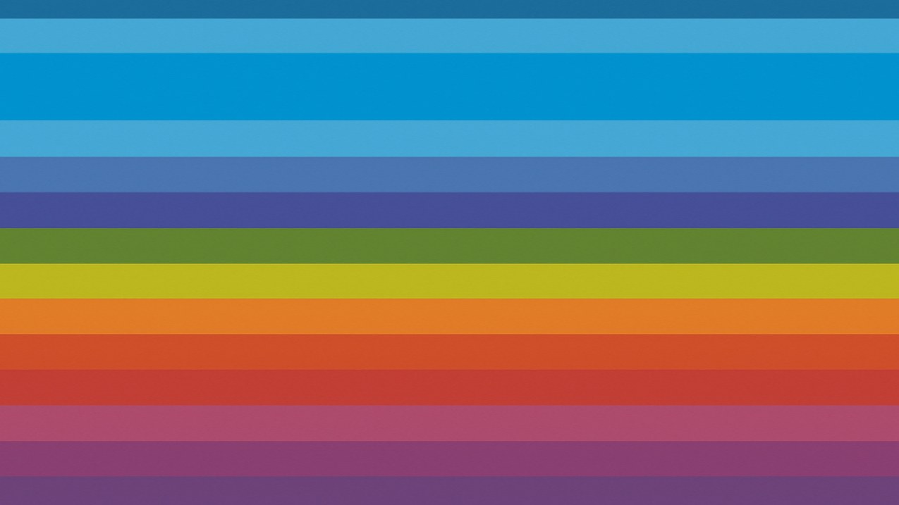 Horizontal stripes of different colours