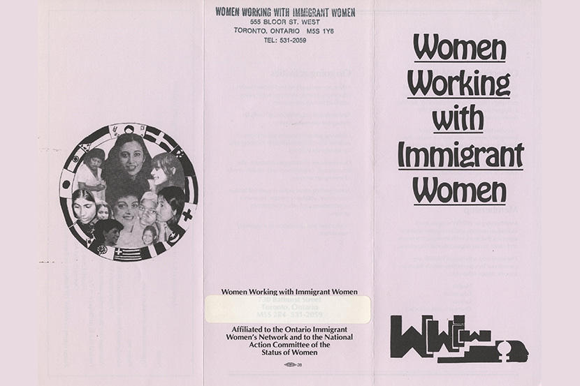 Brochure destinée aux femmes travaillant avec des femmes immigrées (vers les années 1980) 