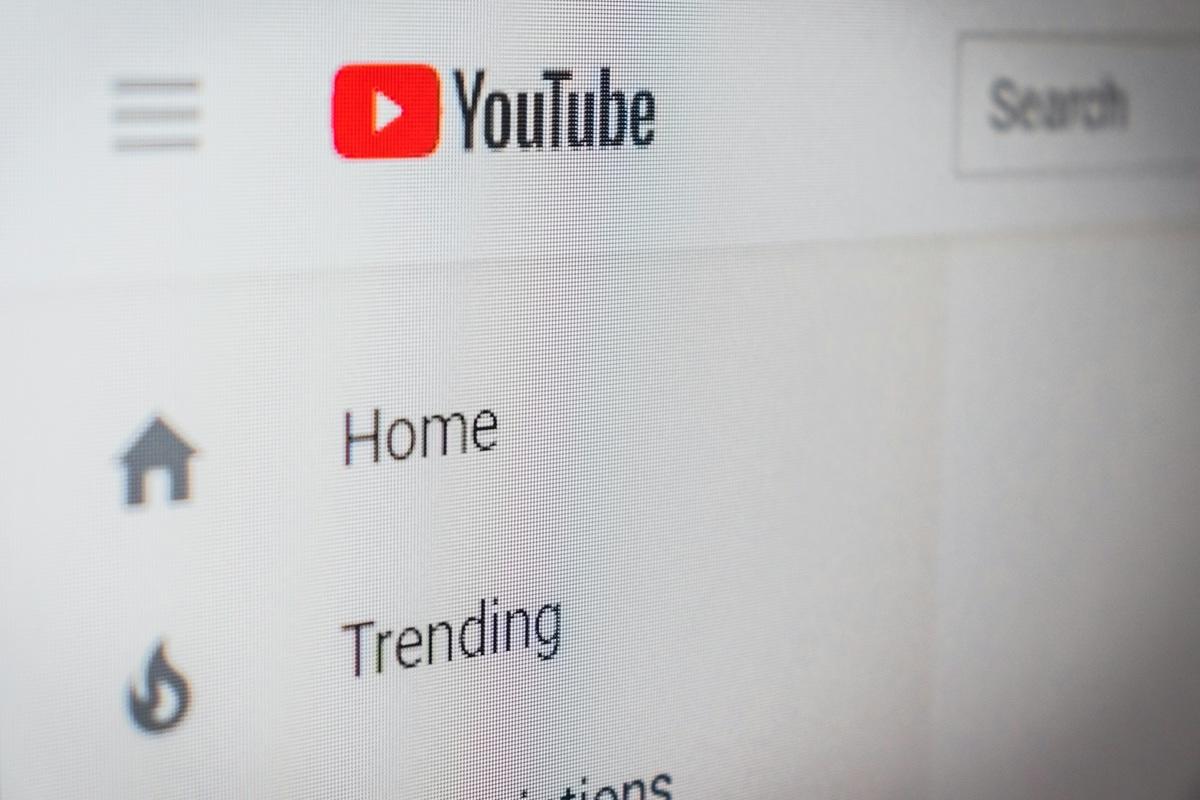 View of YouTube site