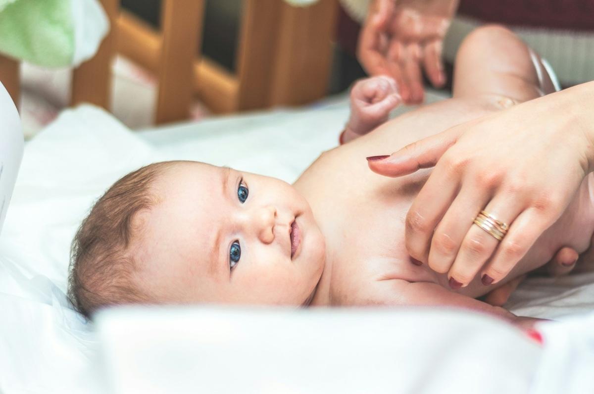 Baby lying down