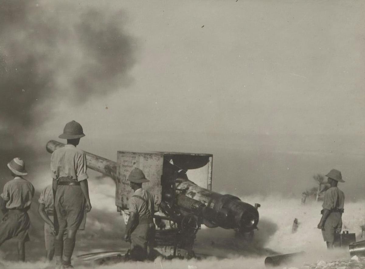Coastal Defence Gun, Middle East, World War I, circa 1918