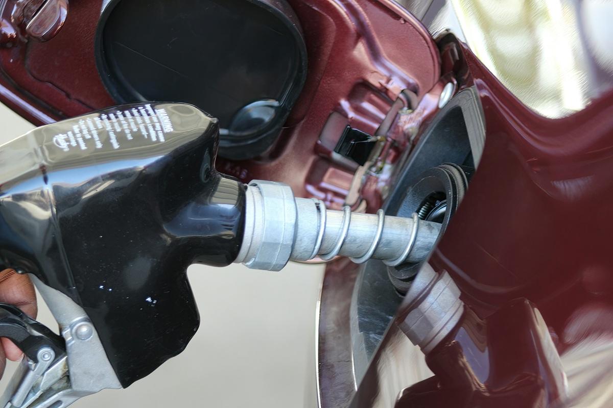 Gas pumped into car